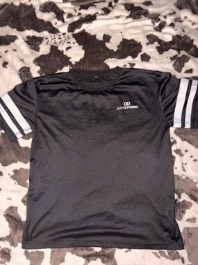 Just Strong Mesh Workout Top – Black – Size Xl